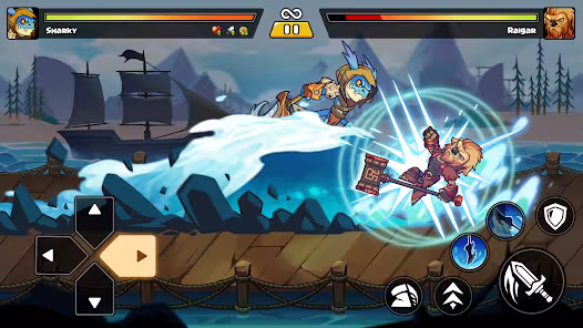 Screenshot 5 for Brawl Fighter Super Warriors Mod APK 0.3.7 Unlimited money Mod Menu