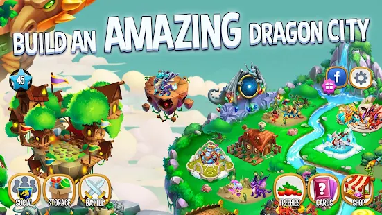 Screenshot 1 for Dragon City 9.8.3 APK + MOD (Increased chance to crit damage)