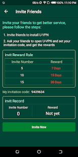 Screenshot 7 for U-VPN Free Unlimited & Very Fast & Secure VPN 2.6.5 Ad-Free