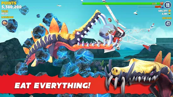 Screenshot 6 for Hungry Shark Evolution 7.3.0 MOD (Unlimited Coins + Gems)