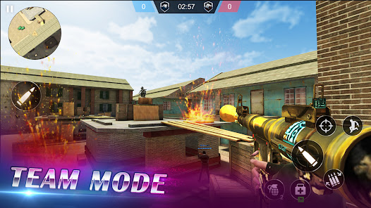 Screenshot 6 for Pro Sniper PvP Gunfight 3D Mod APK 1.8.4 Unlimited money Mod Menu