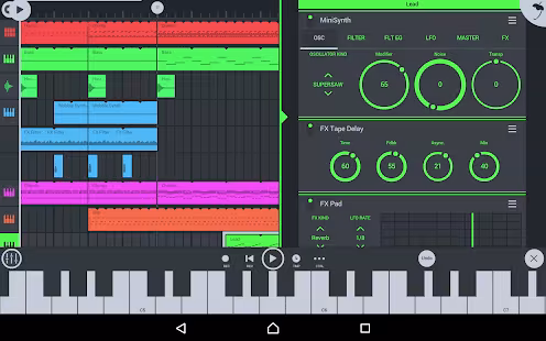 Screenshot 2 for FL Studio Mobile 3.2.61 MOD + DATA (Unlocked)