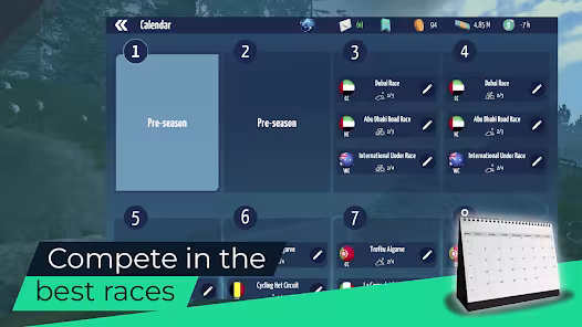 Screenshot 1 for Live Cycling Manager 1.07 MOD APK Unlimited Money