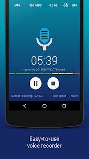 Screenshot 1 for Hi-Q MP3 Voice Recorder Pro 2.5.1 Final Paid
