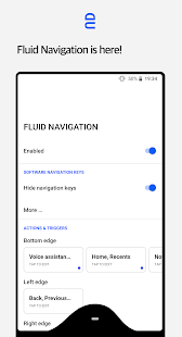 Screenshot 2 for Fluid Navigation Gestures 1.2.1-c [Mod Lite Pro]