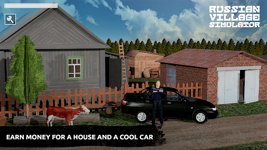 Screenshot 1 for Russian Village Simulator 3D 1.8 MOD APK Unlimited Money/Free Expand