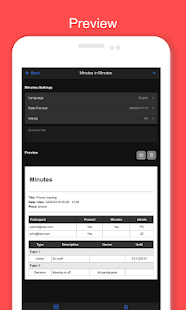 Screenshot 5 for Minutes in Minutes meeting minutes taker 1.8.5 Paid