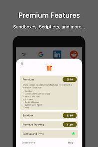 Screenshot 7 for Hermit Lite Apps Browser 26.2.0 MOD APK Premium Unlocked
