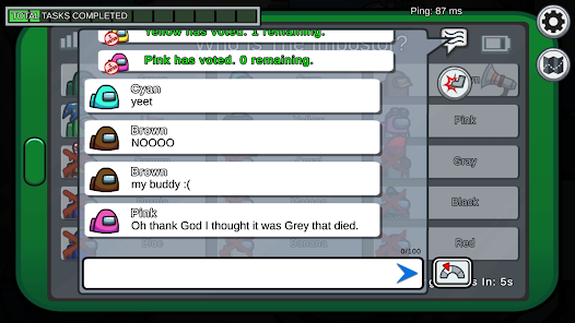 Screenshot 5 for Among Us 2020.9.9 Mod Unlocked