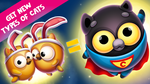 Screenshot 5 for Space Cat Evolution Kitty collecting in galaxy 2.4.9 MOD APK