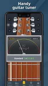 Screenshot 1 for Guitar Tuner 3.3.1 APK MOD Premium Unlocked