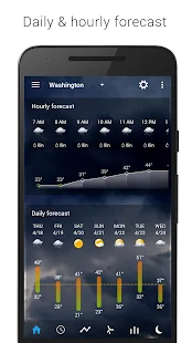 Screenshot 2 for Digital clock & world weather Premium 5.60.1.4