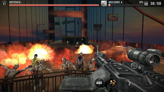 Screenshot 4 for Zombie Defense Force-3d zombies hunting king v1.0.7.1 MOD APK (Unlimited Money)