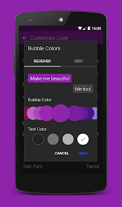 Screenshot 2 for Textra SMS 4.70 MOD APK Premium Unlocked