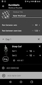 Screenshot 6 for Dumbbell Home Workout Premium 3.20 APK MOD Unlocked