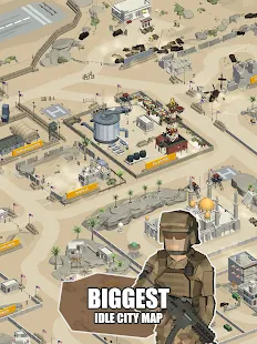 Screenshot 7 for Idle Warzone 3d Military Game Army Tycoon 1.2.3 Mod Unlimited Money/Diamonds