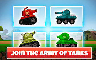 Screenshot 1 for Mini Tanks World War Hero Race 3.1.6 MOD APK