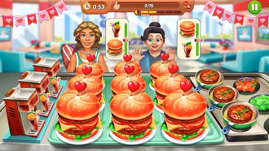 Screenshot 1 for Cooking Crush 2.4.0 MOD APK Unlimited Money