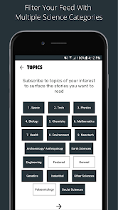 Screenshot 1 for Science News Daily 13.1 MOD APK Premium Unlocked