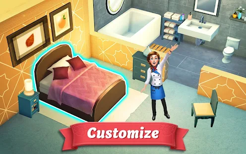 Screenshot 1 for Vineyard Valley Match & Blast Puzzle Design Game 1.13.25 MOD (Unlimited Money +  Tickets)