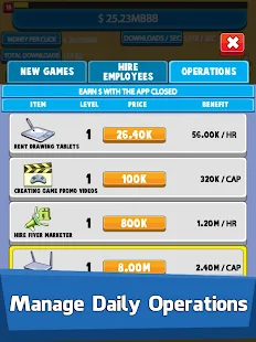 Screenshot 4 for Video Game Tycoon Idle Clicker Tap Inc Game 1.24 MOD APK