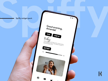 Screenshot 1 for Spiffy kwgt 9.3 Paid