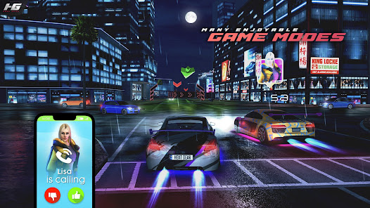 Screenshot 2 for Heat Gear Race Drift World Mod APK 0.9.7 Added game acceleration tool, Removed Pop-Up Ads
