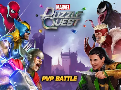 Screenshot 6 for MARVEL Puzzle Quest Join the Super Hero Battle 194.512380 MOD (Unlimited Money)