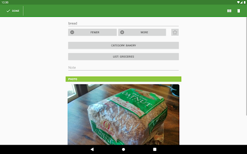 Screenshot 7 for Our Groceries Shopping List Premium 4.0.2