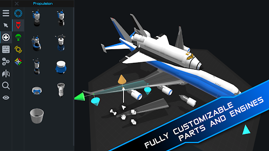 Screenshot 1 for SimpleRockets 2 0.8.302 MOD (Full Version)