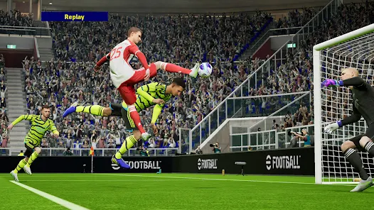 Screenshot 4 for eFootball PES 2024 8.1.0 MOD APK Mega Hit, Accuracy Angle Goal
