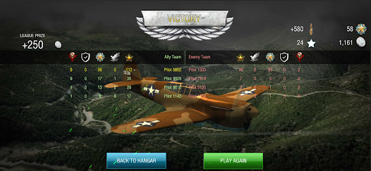 Screenshot 6 for WW2 warplanes Squad of Heroes Mod APK 3.14 Unlimited money Mod Menu