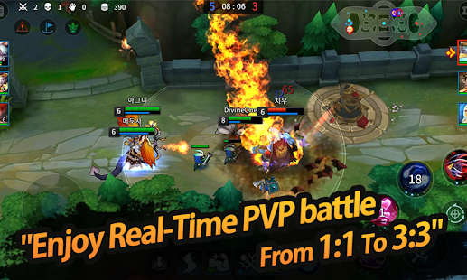 Screenshot 2 for League of Masters Legend PvP MOBA 1.32 MOD (Attack damage + Reset Skill + More)