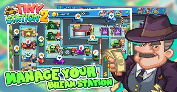 Screenshot 2 for Tiny Station 2 1.0.32 MOD APK Unlimited Money