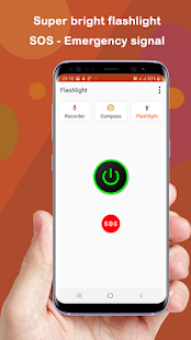 Screenshot 4 for Voice Recorder Compass Flashlight 3 in 1 1.0.2 Ads-Free