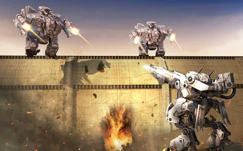 Screenshot 3 for FUTURISTIC WAR ROBOTS 1.1.1 MOD APK