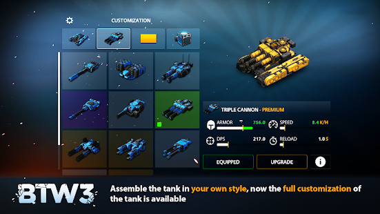 Screenshot 2 for Block Tank Wars 3 1.18 APK + MOD (Ad-Free)