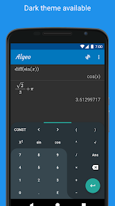 Screenshot 1 for Graphing Calculator Algeo 2.38.1 APK Pro Mod Extra