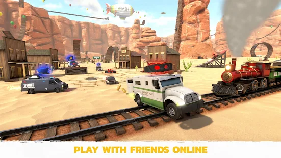 Screenshot 1 for Crash Drive 3 Multiplayer Car Stunting Sandbox! 39 MOD APK Free Shopping