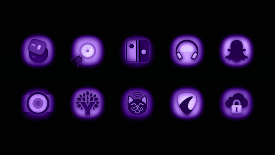 Screenshot 2 for Ultraviolet Stealth Purple Icon Pack 1.4 Patched