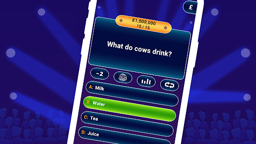 Screenshot 7 for MILLIONAIRE TRIVIA Game Quiz 1.7.0.6 MOD APK Suggested answer