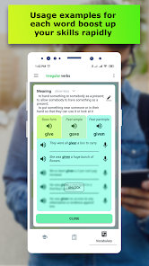 Screenshot 2 for English Irregular Verbs 1.2.3 APK PRO