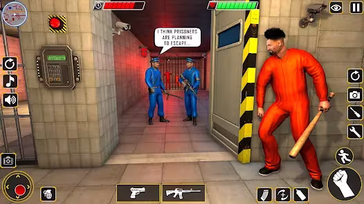 Screenshot 1 for Prison Escape Casino Robbery 2.6 MOD APK Dumb Enemy