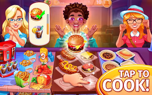Screenshot 1 for Cooking Craze Restaurant Game 1.99.2 MOD APK Free shopping