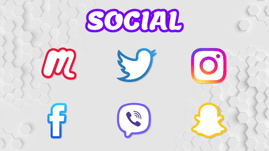Screenshot 3 for Color Line Icon Pack color lines on white icons 1.3 Patched
