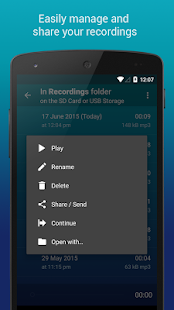 Screenshot 3 for Hi-Q MP3 Voice Recorder Pro 2.5.1 Final Paid