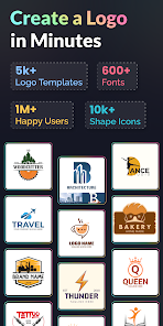 Screenshot 1 for Logo Maker 44.0 MOD APK Premium Unlocked