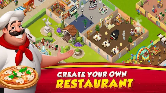 Screenshot 1 for World Chef 2.5.3 MOD (Instant Cooking + Unlimited Storage)