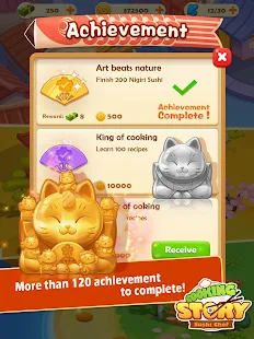 Screenshot 7 for Sushi Master Cooking story 3.8.0 МOD (Unlimited coins + money + energy)