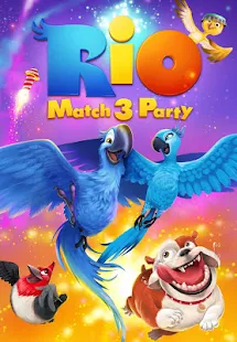 Screenshot 1 for Rio Match 3 Party 1.4.2 MOD Unlimited Health + Gold